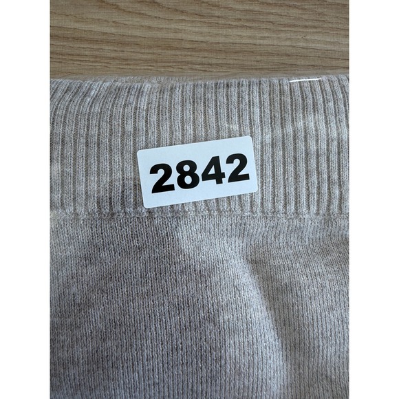 HM Wool Blend Knit Drawstring Jogger Pants Womens Size S Gray Cozy Loungewear - Picture 9 of 9